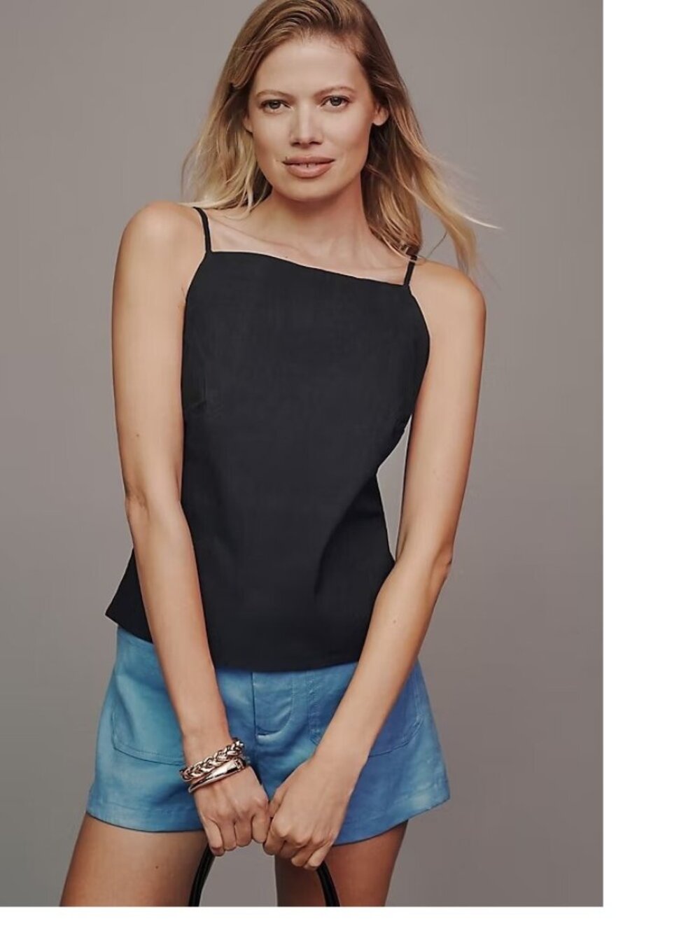 By Anthropologie Open-Back Apron Tank XL  new NWT